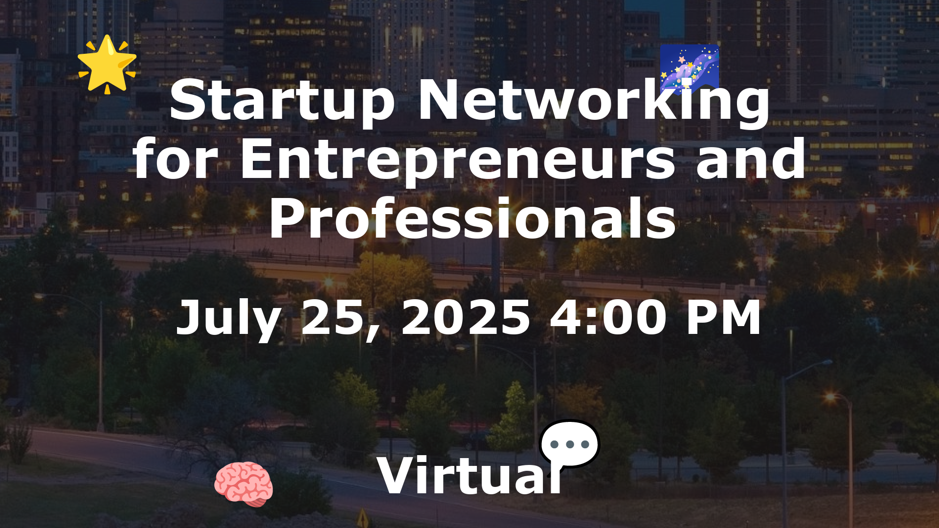 Startup Networking for Entrepreneurs and Professionals event image